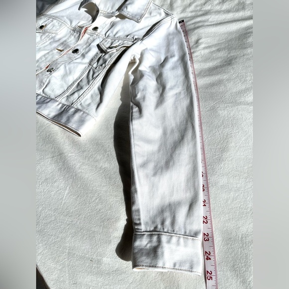 Maje White Paradise Rainbow Embroidery Denim Jacket US 6 Contemporary Festival - Picture 12 of 15